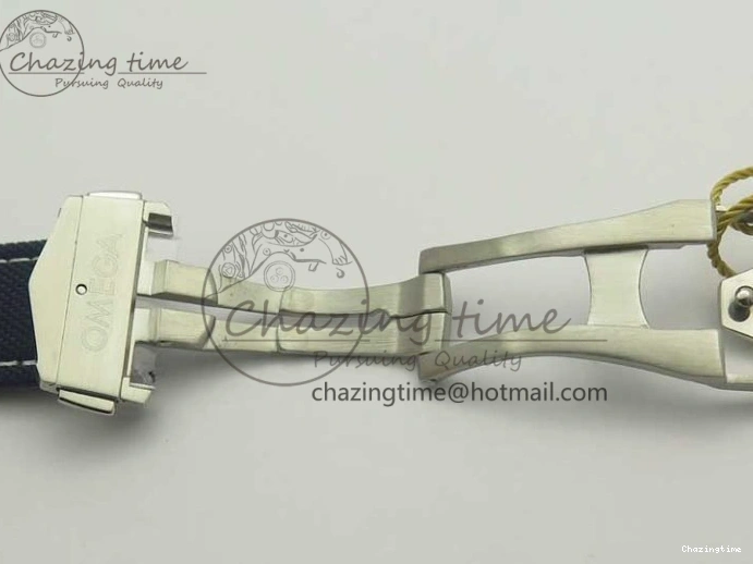 0216 EasyCare Aqua Terra Master Ryder Cup Edition VSF 1:1 Best Edition White Textured Dial on Blue Nylon Strap A8500 Super Clone 8016